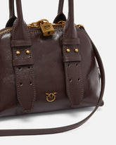 Kleine Henkeltasche Escape Bag aus Leder in Lackoptik -  | Pinko