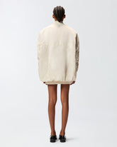 Lange Bomberjacke aus technischem Satin -  | Pinko