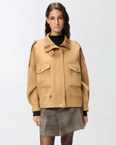 Caban aus Double-Tuch mit hohem Kragen -  | Pinko