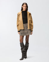 Caban aus Double-Tuch mit hohem Kragen -  | Pinko