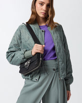 Schultertasche Mini Love Bag Slouchy aus Biker-Leder -  | Pinko