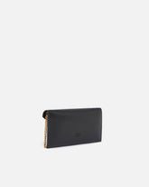 Small smooth leather envelope clutch bag with Love Birds logo -  | Pinko