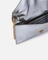 Beuteltasche aus Metallic-Leder mit Logo Love Birds -  | Pinko