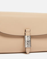 Geldbörse aus Leder mit PINKO-Logo als Lettering und Schulterriemen -  | Pinko