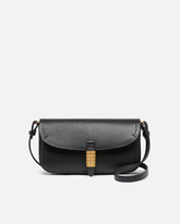 Saddle Flat medium shoulder bag in leather -  | Pinko
