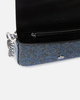 Baby Love Bag Slouchy fully rhinestoned leather shoulder bag -  | Pinko