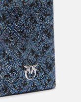 Smartphonehülle mit Schulterriemen aus Leder Full Strass -  | Pinko