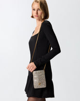 Smartphonehülle mit Schulterriemen aus Leder Full Strass -  | Pinko