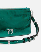 Mini Double Bag in laminated leather -  | Pinko