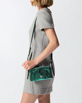 Mini Double Bag in laminated leather -  | Pinko