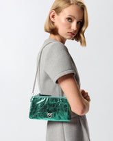 Mini Double Bag in laminated leather -  | Pinko