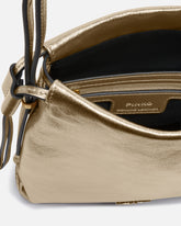 Mini Slouchy Bag Schultertasche aus laminiertem Wildleder mit Love Birds Logo -  | Pinko