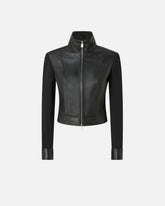 Bikerjacke aus zwei Materialien -  | Pinko