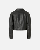 Cropped-Nietenlederjacke aus Nappaleder -  | Pinko