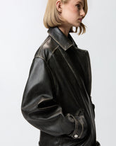 Bikerjacke im Lederstil -  | Pinko