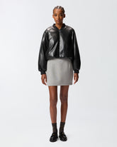 Kurze Bomberjacke mit Lederoptik -  | Pinko