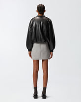 Kurze Bomberjacke mit Lederoptik -  | Pinko