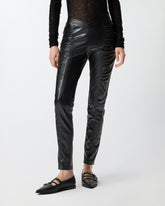 Stretch leather-effect leggings -  | Pinko