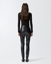 Stretch leather-effect leggings -  | Pinko