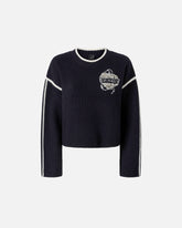 Pullover mit Rundhalsausschnitt und Schmuckstickerei -  | Pinko