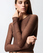 Crew-neck sweater with sequins -  | Pinko