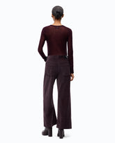 Pullover mit Rundhalsausschnitt und Pailletten - Lila | Pinko