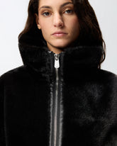 Bomberjacke aus Stoff mit Pelzeffekt -  | Pinko