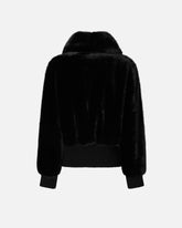 Bomberjacke aus Stoff mit Pelzeffekt -  | Pinko