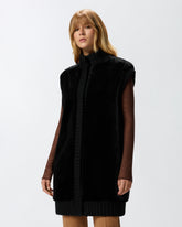 Lange Weste mit Pelzeffekt -  | Pinko