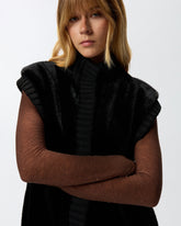 Lange Weste mit Pelzeffekt -  | Pinko