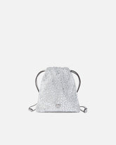 Baby Slouchy Bag fully rhinestoned shoulder pouch -  | Pinko