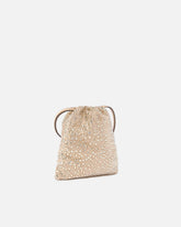 Baby Slouchy Bag fully rhinestoned shoulder pouch -  | Pinko