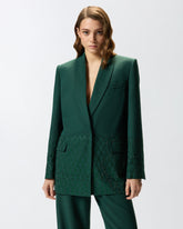 Oversize-Blazer mit Strasssteinen -  | Pinko