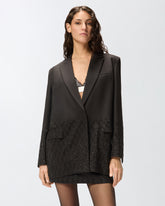 Oversize-Blazer mit Strasssteinen -  | Pinko