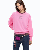 Sweater with Love Birds logo -  | Pinko
