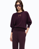 Sweater with Love Birds logo -  | Pinko