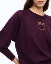 Sweater with Love Birds logo -  | Pinko