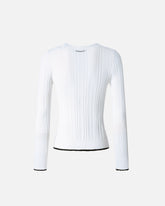 Rib-knit V-neck cardigan -  | Pinko