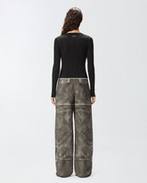 Rib-knit V-neck cardigan -  | Pinko