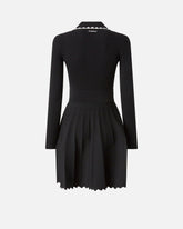 Pleated ribbed dress -  | Pinko