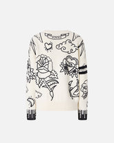 Pullover mit Rundhalsausschnitt und Mustern -  | Pinko