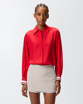 Classic viscose jacquard shirt -  | Pinko