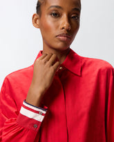 Classic viscose jacquard shirt -  | Pinko