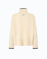 Wool and cashmere turtleneck sweater - Beige | Pinko