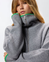 Pullover aus Wolle und Kaschmir mit Reißverschluss -  | Pinko