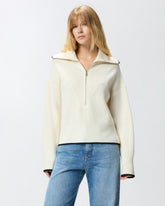 Pullover aus Wolle und Kaschmir mit Reißverschluss -  | Pinko