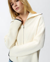 Pullover aus Wolle und Kaschmir mit Reißverschluss -  | Pinko