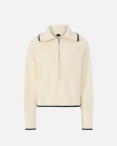 Pullover aus Wolle und Kaschmir mit Reißverschluss -  | Pinko