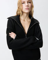 Pullover aus Wolle und Kaschmir mit Reißverschluss -  | Pinko