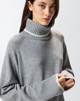 Short knit dress with high neck -  | Pinko